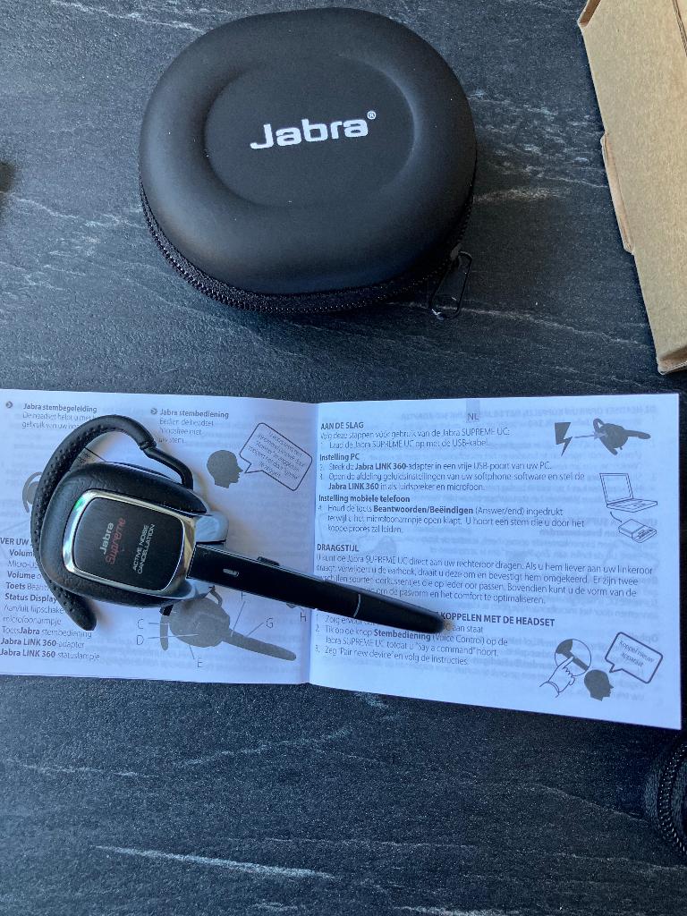 Jabra headset, Audio, Tv en Foto, Koptelefoons, Overige merken, Ophalen of Verzenden, Zo goed als nieuw, Over oor (circumaural)