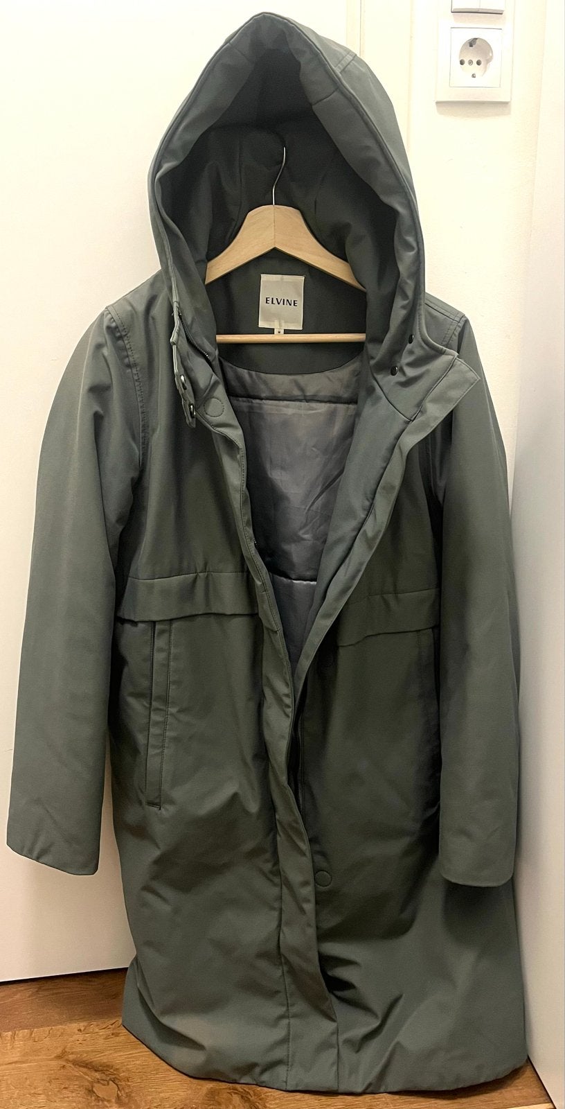 Elvine winterjas - Maat M bronsgroen, Kleding | Dames, Ophalen of Verzenden, Zo goed als nieuw, Maat 38/40 (M), Groen