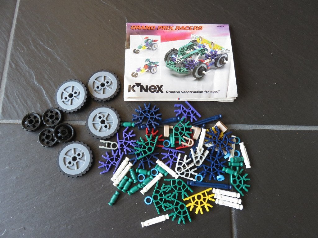 Knex constructie set met 3 voorbeelden, 80 delig., Kinderen en Baby's, Speelgoed | Bouwstenen, Ophalen of Verzenden, Gebruikt