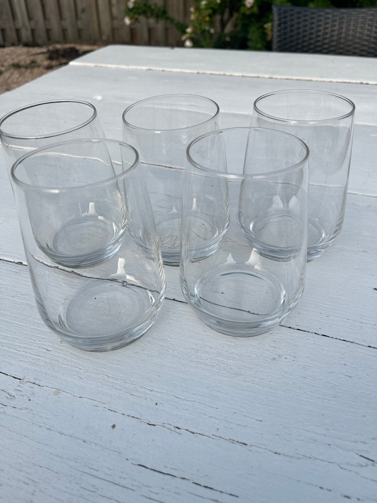 Set van 5 bolvormige glazen  gratis, Huis en Inrichting, Ophalen, Gebruikt, Glas