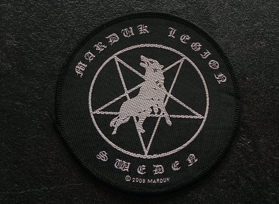 Marduk legion Sweden 2008 patch m127  metal, Verzamelen, Ophalen of Verzenden, Nieuw, Kleding