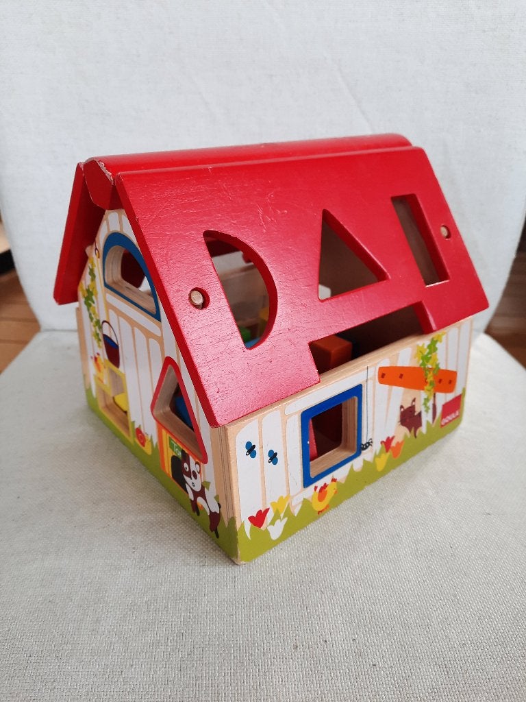 Goula vormenstoof houten huis voor baby's, Ophalen of Verzenden, Overige typen