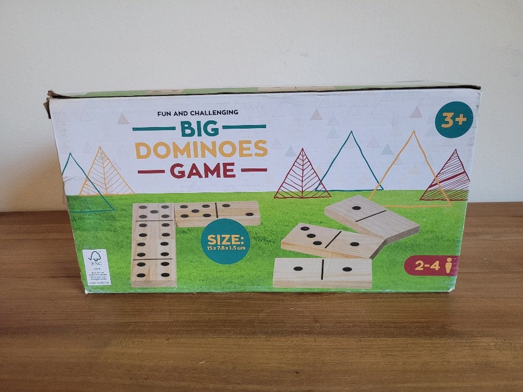 Groot Domino Spel. Hout. Nieuw, Een of twee spelers, Ophalen of Verzenden, Nieuw, Fun and Challenging.