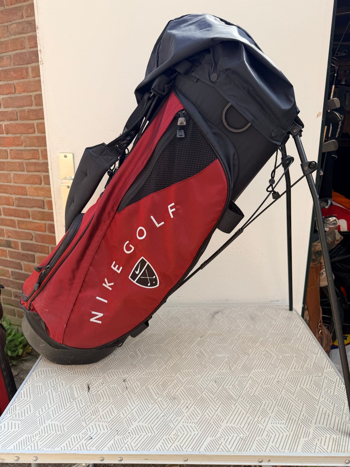 Nike Golf golftas - Rood/Zwart Standbag, Ophalen of Verzenden, Gebruikt, Tas, Overige merken