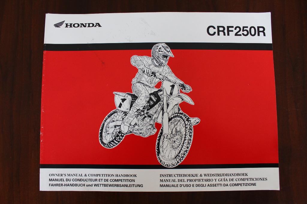 Honda CRF250R motorfiets instructie boek CRF 250 R manual, Ophalen of Verzenden, Honda