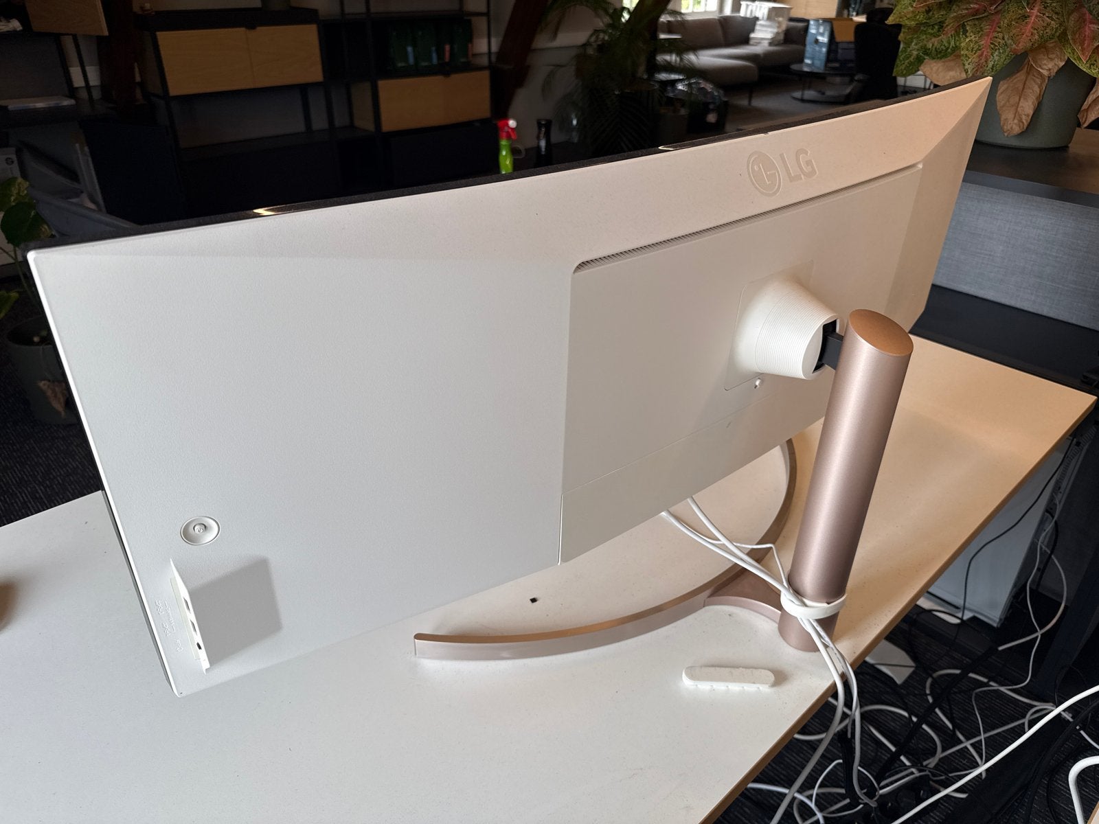 LG 49WL95C-WE 49 inch UltraWide Curved Monitor, Gebruikt, IPS, Ingebouwde speakers, DisplayPort
