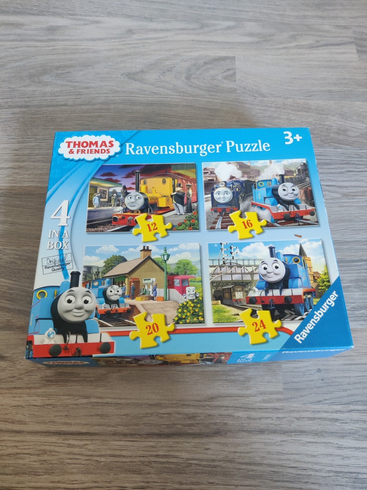 Ravensburger Thomas de Trein Puzzels 4 in 1, Ophalen, 10 tot 50 stukjes, Zo goed als nieuw, 2 tot 4 jaar