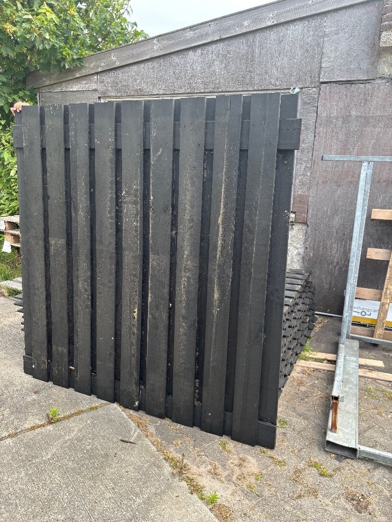 Zwarte Tuinschermen, Ophalen, 150 tot 200 cm, Zo goed als nieuw, 150 tot 200 cm