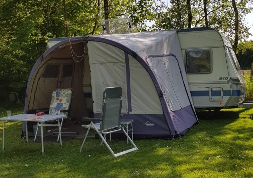 Saba deel voortent Obelink, Ophalen, Gebruikt, Polyester, Overige merken