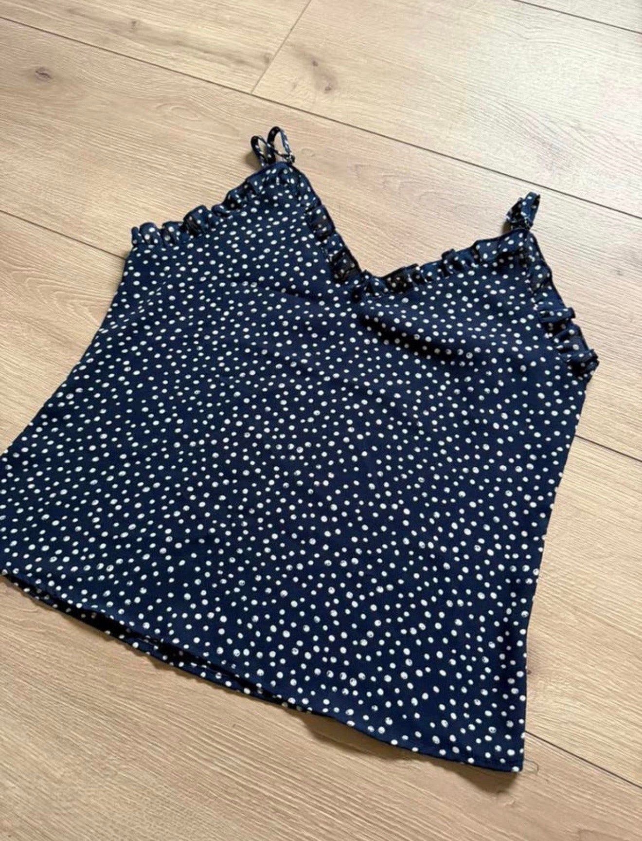 SHEIN zomertopje maat S, Blauw, Ophalen of Verzenden, Zo goed als nieuw, Maat 36 (S)