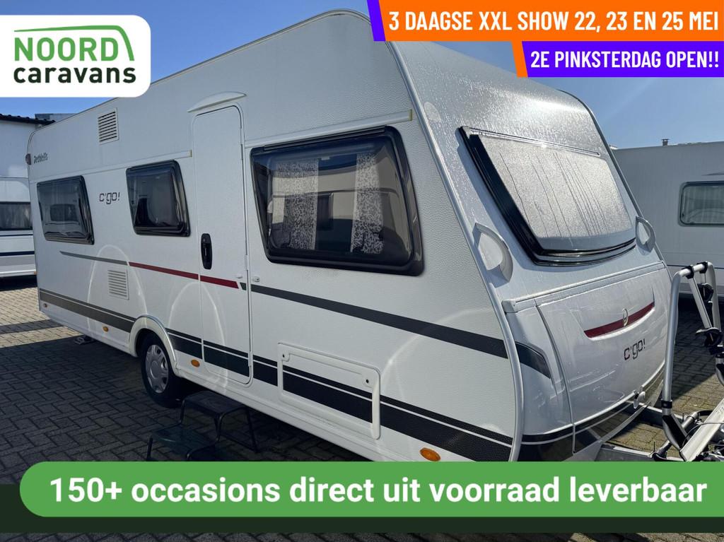 Dethleffs C'Go 515 RK, STAPELBED, RONDZIT, TREINZIT,VOORTENT, Hordeur, Rondzit, 7 tot 8 meter, Bedrijf
