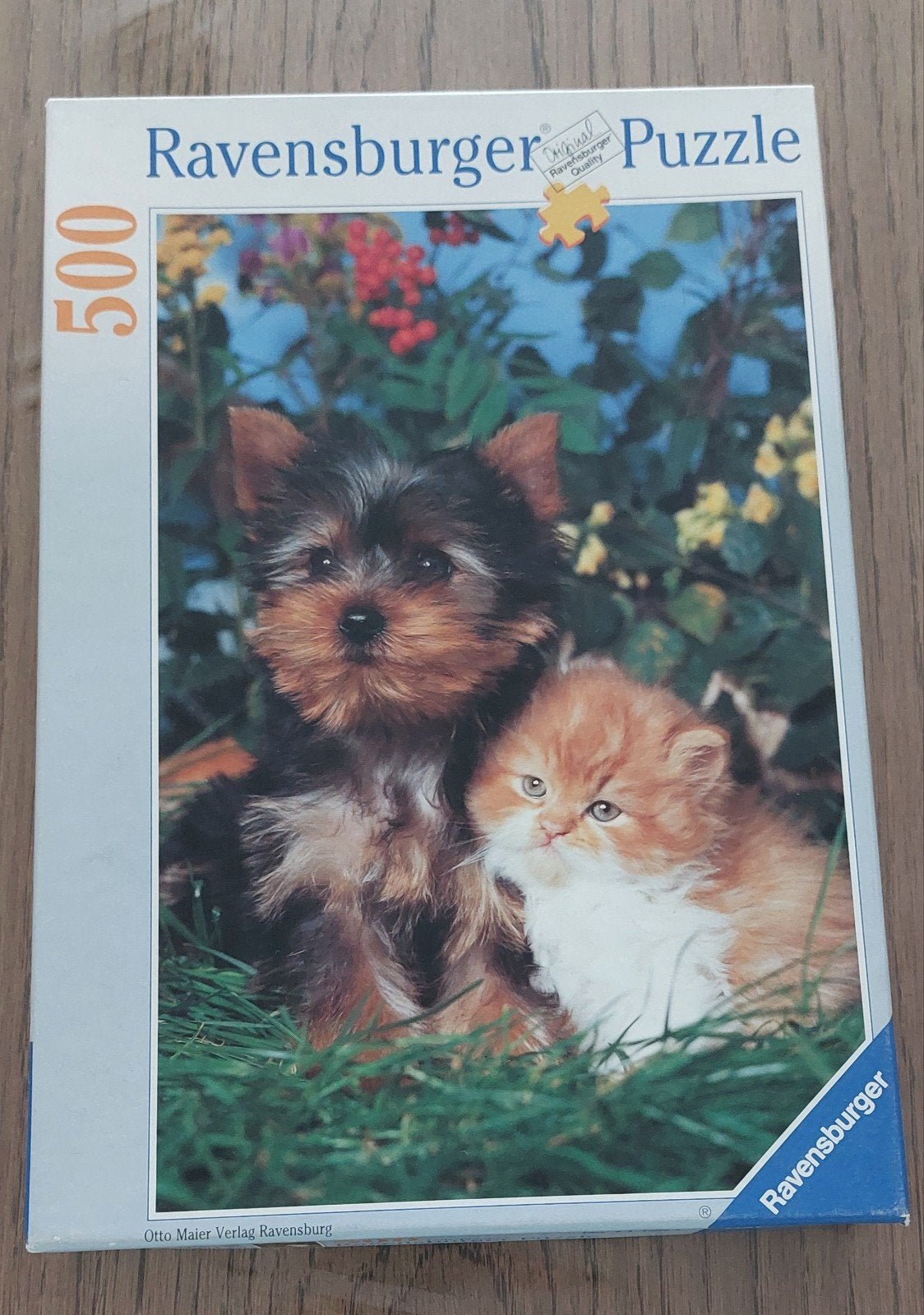 Ravensburger Legpuzzel 500 stukjes: Hondje en Katje, Ophalen of Verzenden, 500 t/m 1500 stukjes, Gebruikt, Legpuzzel