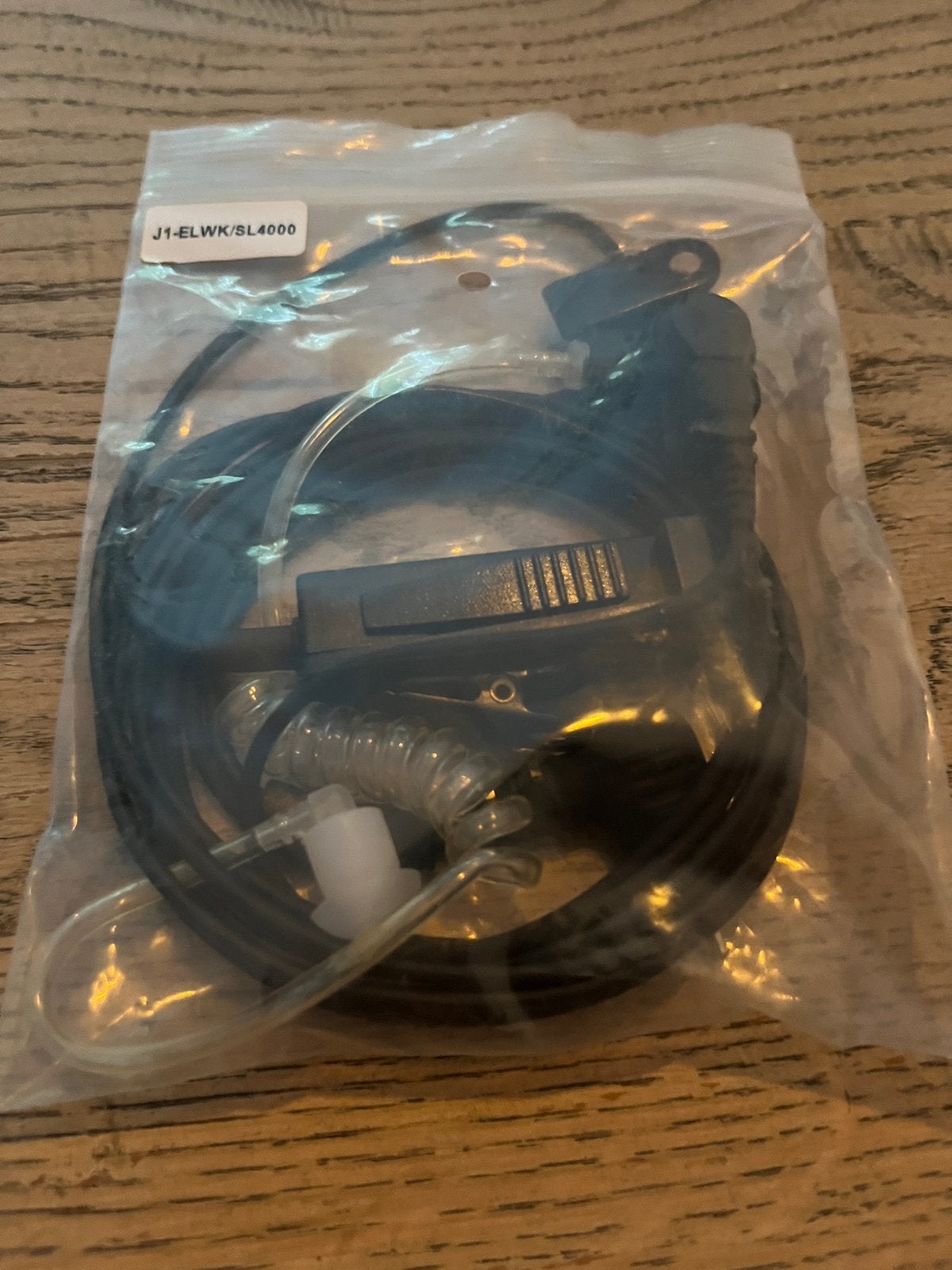 Recherche-oortje met luchtslang en PTT voor portofoons, Ophalen of Verzenden, Nieuw, Toebehoren, Handsfree-functie