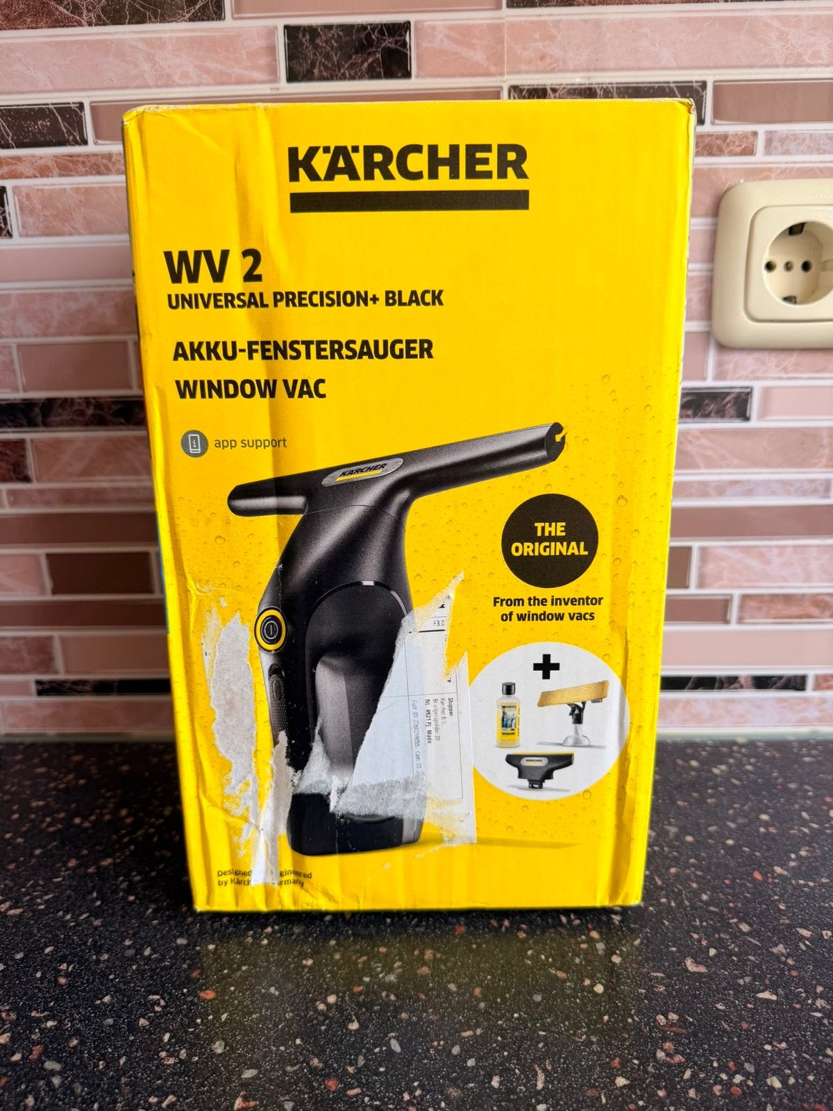 Kärcher WV 2 Universal Precision+ Black Accu-Fensterreiniger, Kärcher, Ophalen of Verzenden, Vloerreiniger, Reservoir
