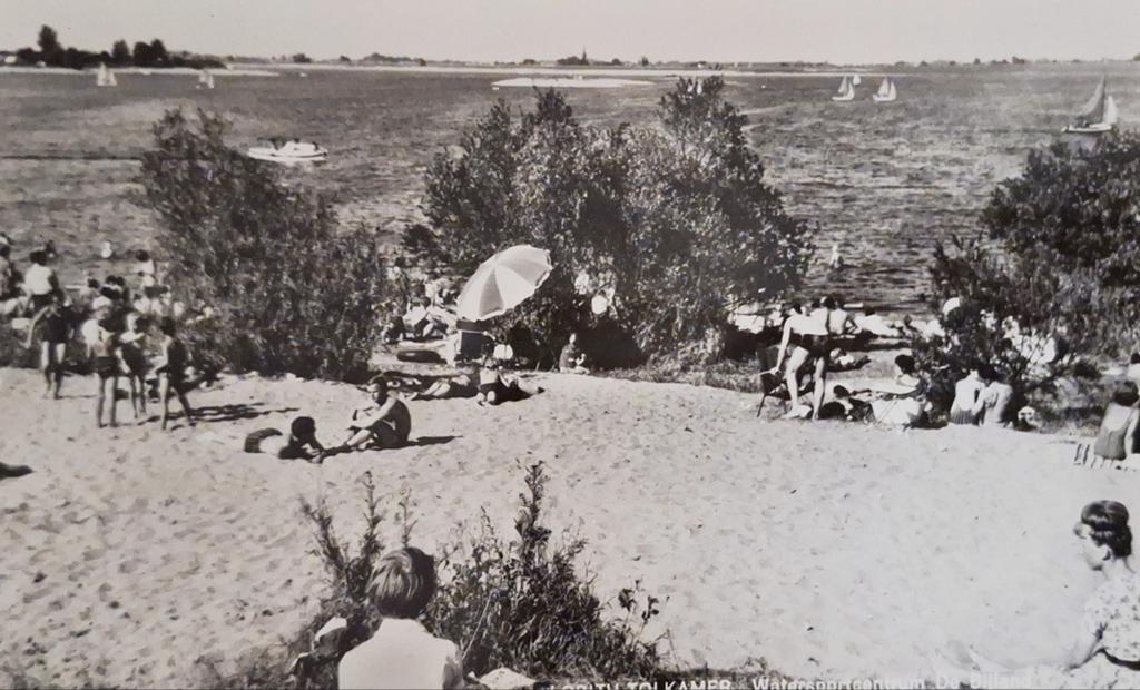 Fotokaart Lobith Tolkamer - Watersportcentrum "De Bijland", Ophalen of Verzenden, 1960 tot 1980, Ongelopen, Gelderland