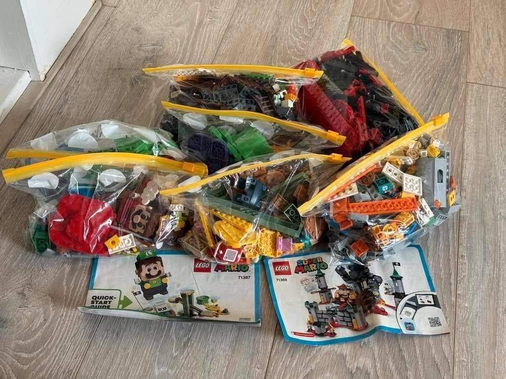 99% complete Lego Mario, Luigi & Bowser 71360 71387 71369, Ophalen of Verzenden, Gebruikt, Losse stenen