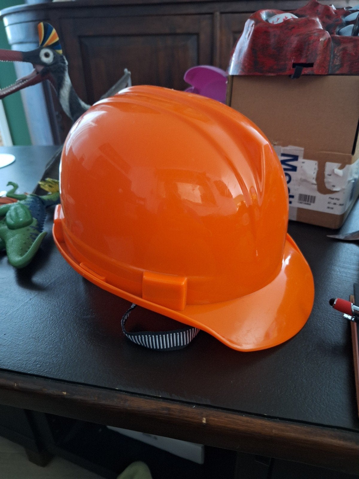 Carnaval bouwvakkerhelm, Ophalen of Verzenden, Zo goed als nieuw, Jongen of Meisje