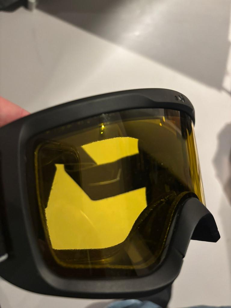 Skibril met geel glas - Ideaal voor slecht weer, Ophalen of Verzenden, Zo goed als nieuw