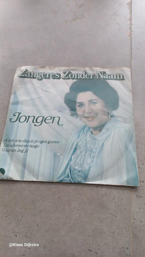 Zangeres Zonder Naam - Jongen, Gebruikt, 7 inch, Ophalen of Verzenden, 1970 - 1979