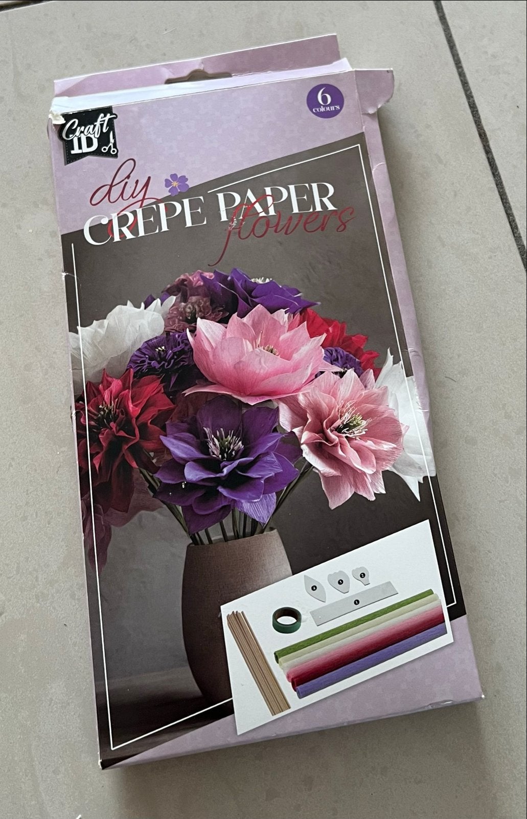 DIY Crêpe Papieren Bloemen Knutselset - Nieuw, Nieuw, Meerkleurig, Papier of Karton, Overige merken
