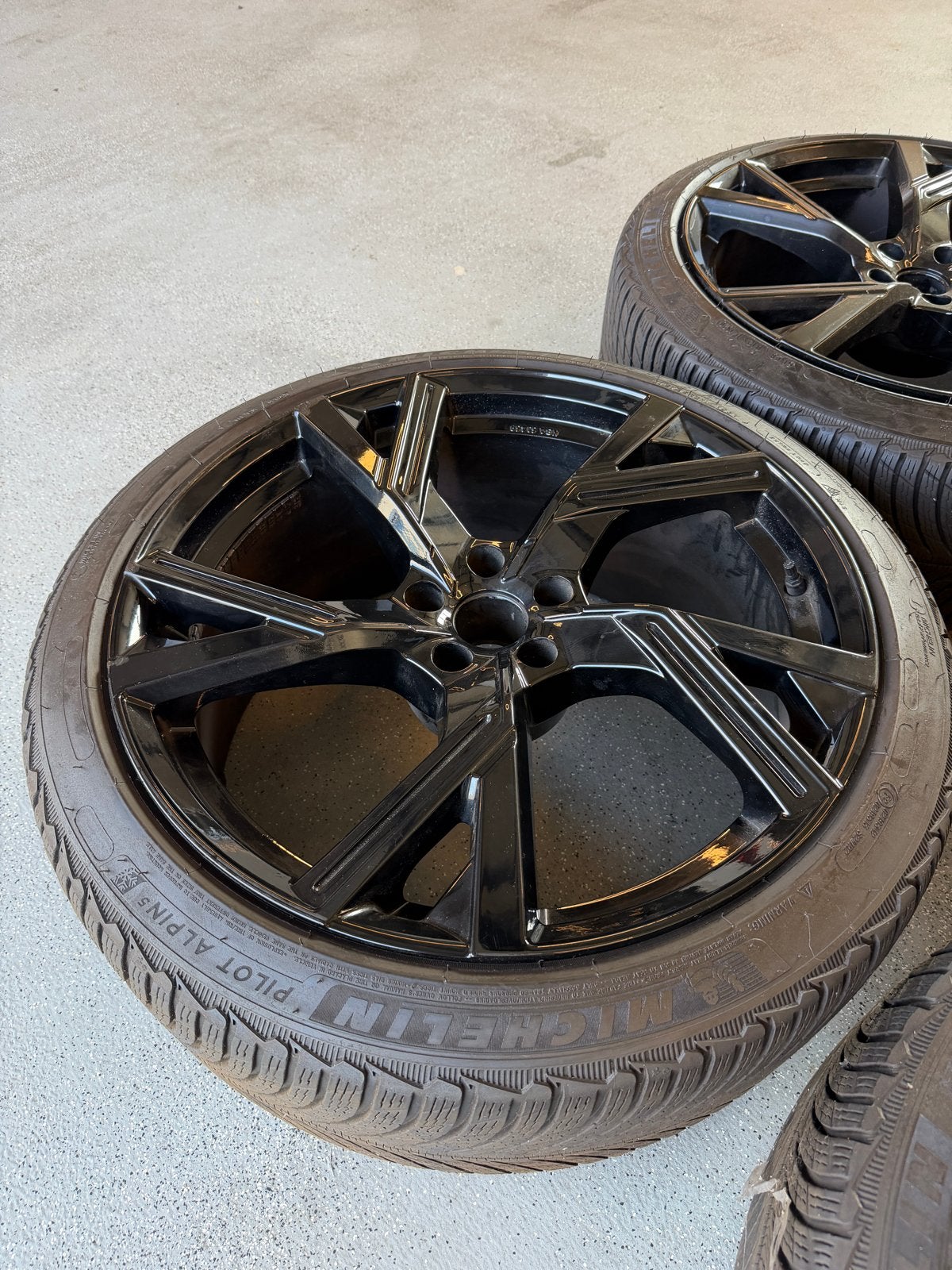 RS6 RS7 21 inch Michelin Pilot Alpin 5 winterset, Ophalen, Gebruikt, 275 mm, Banden en Velgen