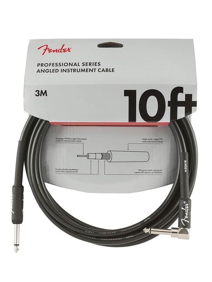 Fender Gitaarkabel Professional Series 3 M zwart Haaks, Muziek en Instrumenten, Kabels en Stekkers, ., Nieuw, Ophalen of Verzenden