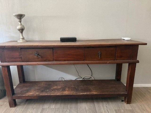 Houten dressoir, Ophalen, Gebruikt, 150 tot 200 cm, Met lade(s)