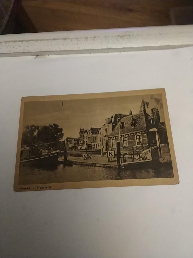GOUDA. VEERSTAL, Verzamelen, Ansichtkaarten | Nederland, Ophalen of Verzenden, Voor 1920, Zuid-Holland