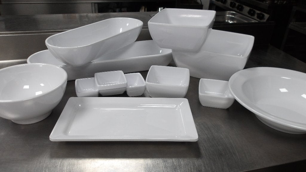 heel veel schalen van melamine van truyts, Ophalen, Gebruikt, Bord(en), Overige stijlen