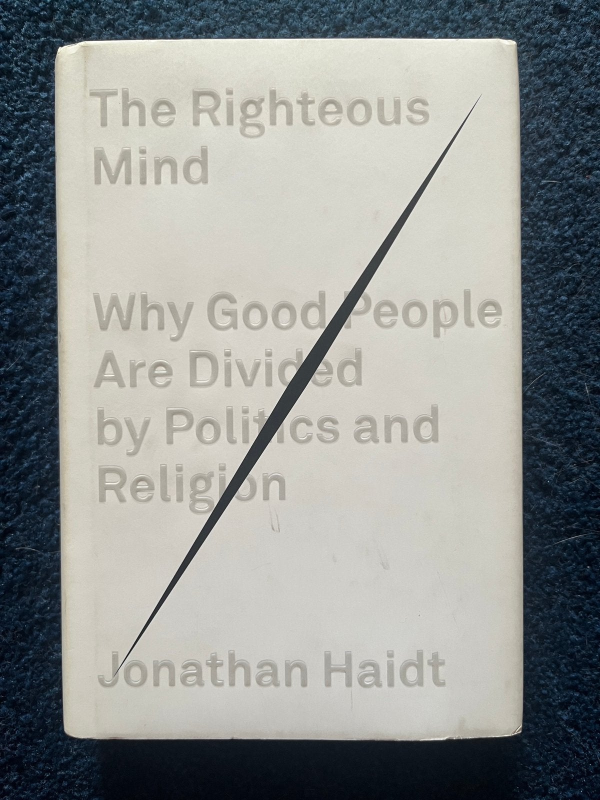 The righteous mind - Jonathan Haidt, Ophalen of Verzenden, Zo goed als nieuw