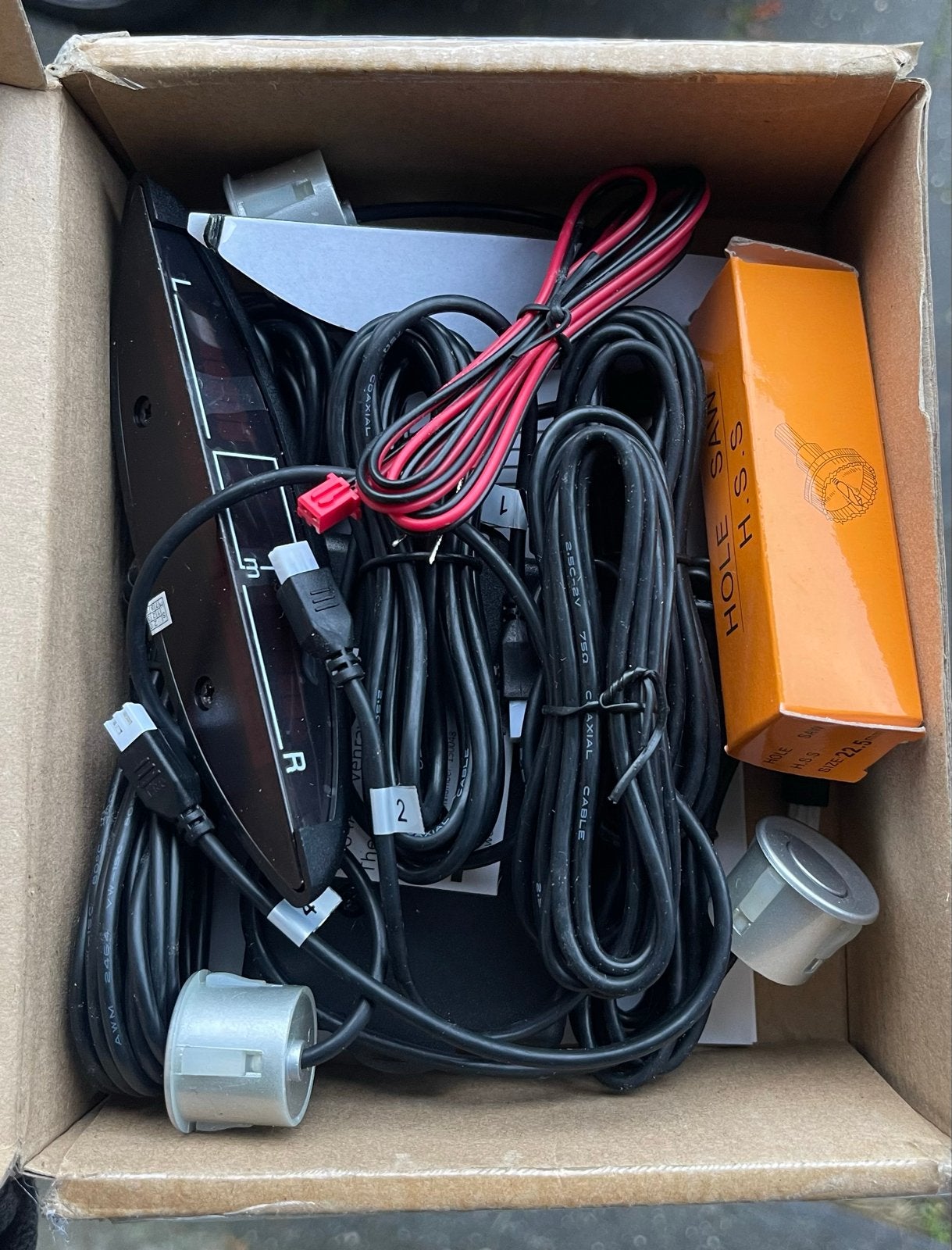 Nieuw: Parkeersensoren set - 4 sensoren zilver, Auto diversen, Ophalen of Verzenden, Nieuw
