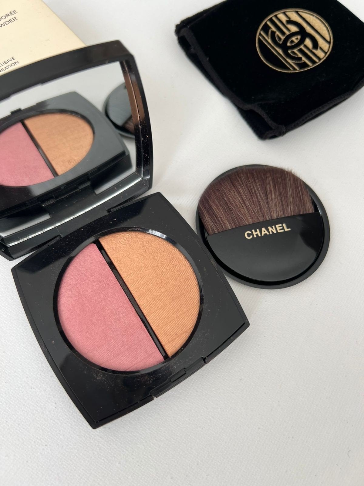 Chanel Les Beiges Healthy Golden Glow Powder, Wangen, Ophalen of Verzenden, Zo goed als nieuw, Make-up