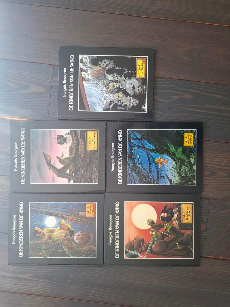 De Kinderen van de Wind - François Bourgeon (5 delen), Boeken, Complete serie of reeks, Ophalen of Verzenden, Gelezen, François Bourgeon