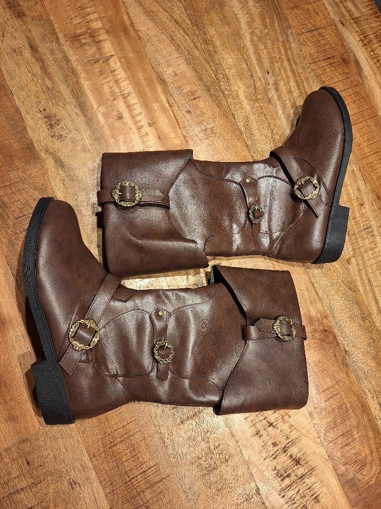 Middeleeuwen/Renaissance/Fantasy stijl laarzen, Kleding | Heren, Ophalen, Nieuw, Bruin, Boots