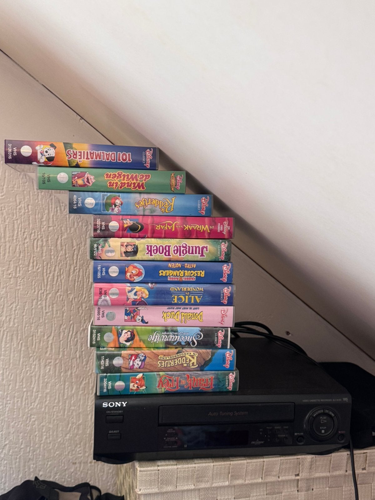 Video casette VHS recorder Sony SLV-E120 met disney films, Ophalen, Gebruikt, VHS-speler of -recorder