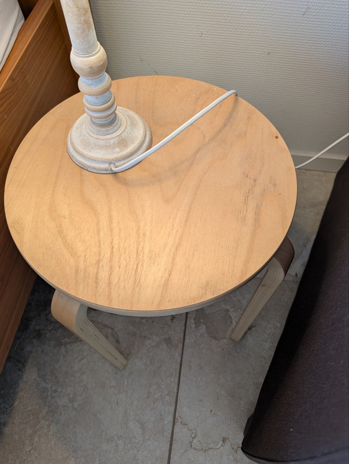 IKEA Frosta krukje/ bijzettafel - Hout, rond, Huis en Inrichting, Tafels | Bijzettafels, Ophalen, Minder dan 45 cm, Minder dan 55 cm