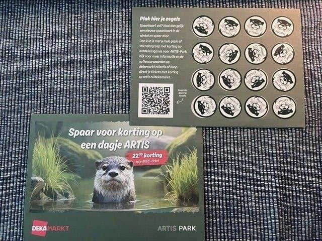 Kortingskaart Artis, Eén persoon, Kortingsbon, Overige typen
