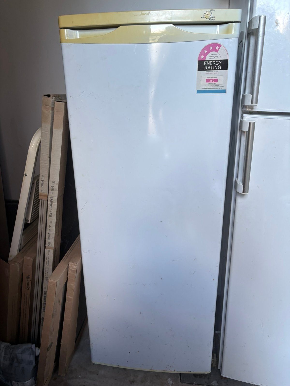 Goedwerkende vriezer, Gebruikt, Minder dan 60 cm, 140 tot 160 cm, Vrijstaand
