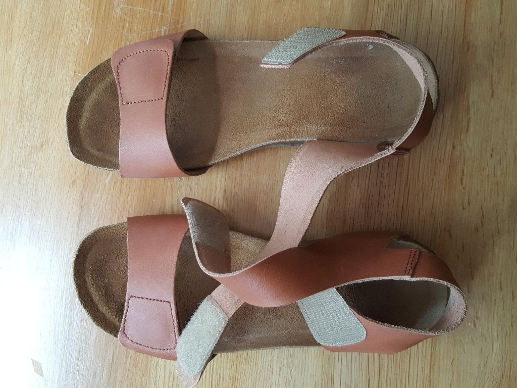 Cognac Loints sandalen 39 incl verzending, Kleding | Dames, Overige kleuren, Verzenden, Loints, Sandalen of Muiltjes