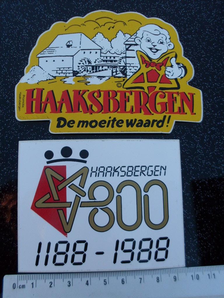 2x sticker gemeente plaats haaksbergen 800 jaar 1988, Verzamelen, Stickers, Zo goed als nieuw, Overige typen, Verzenden