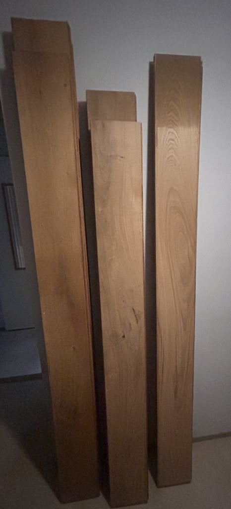 Massief Eiken vloerdelen, Ophalen, Gebruikt, Vloerdelen of -planken, Minder dan 5 m²