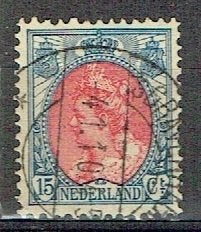 Nederland 1908 nr 65 Kon. Wilhelmina s GRAVENHAGE, Verzenden, Gestempeld, Koningshuis