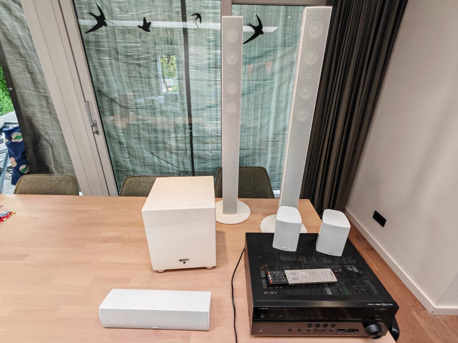 Canton 5.1 Home Cinema Set met Yamaha RX-V675 Receiver, Gebruikt, 70 watt of meer, 5.1-systeem, Overige spelers