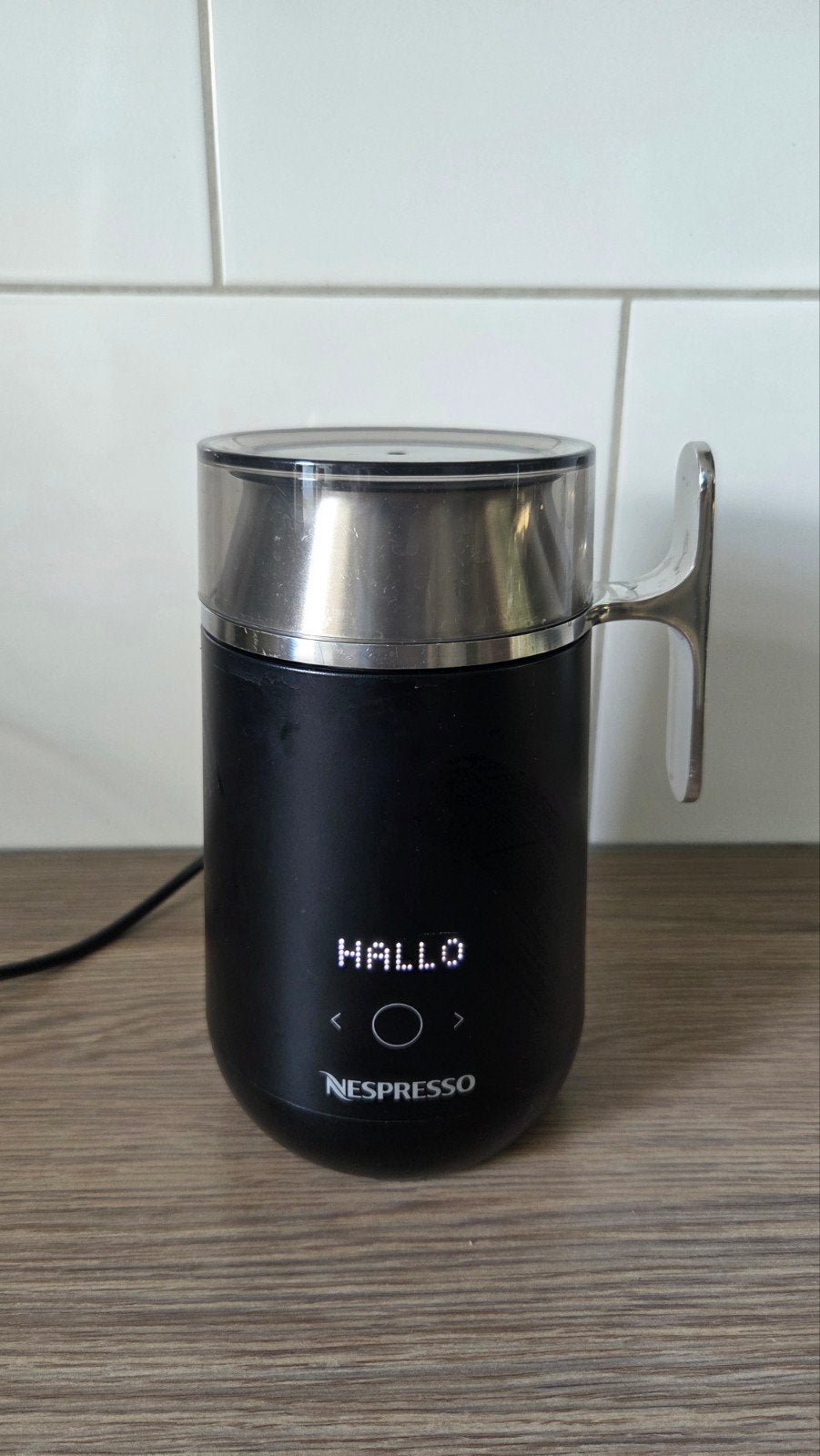 Nespresso Barista Melkopschuimer - Zo goed als nieuw, Stoompijpje, Overige modellen, Overige typen, Ophalen of Verzenden