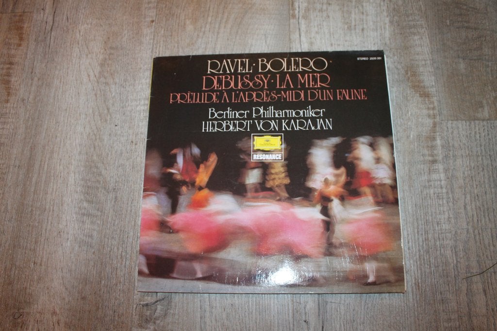 Ravel Bolero Debussy La Mer Herbert von Karajan, Kamermuziek, Ophalen of Verzenden, Zo goed als nieuw, 12 inch