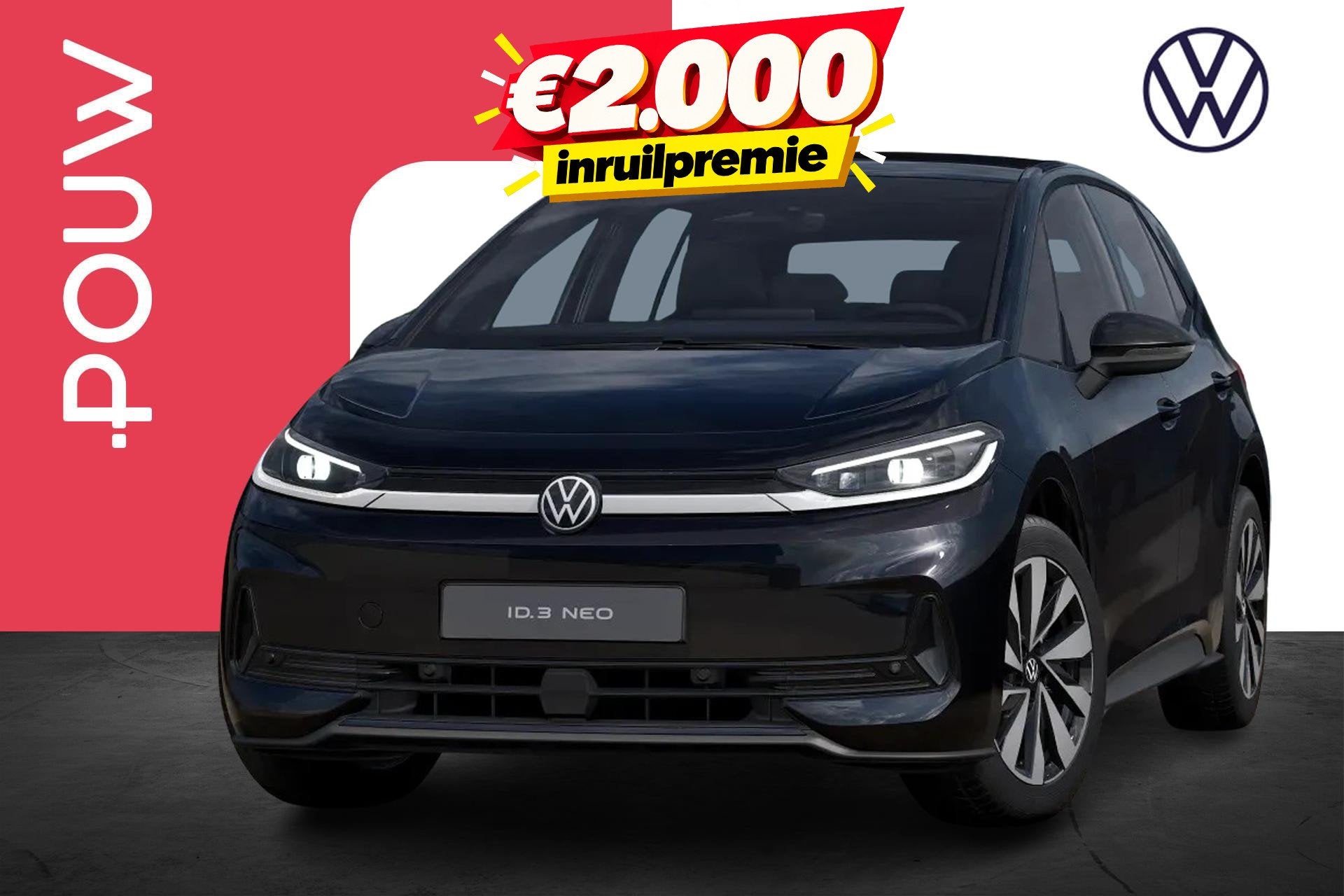 Volkswagen ID.3 Neo Trend 170pk 50 kWh | Comfort Pakket | St, Auto's, 12 maanden, Zwart, ID.3, Zwart