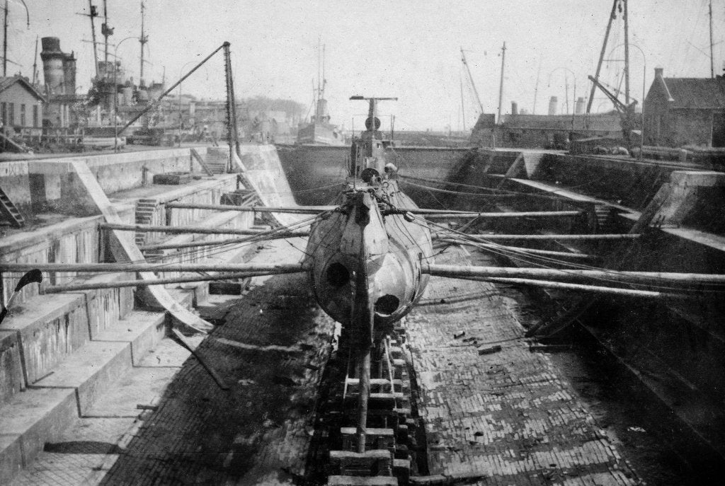 den helder , onderzeeboot, Verzamelen, Foto's en Prenten, Ophalen of Verzenden, Voor 1940, Zo goed als nieuw, Foto