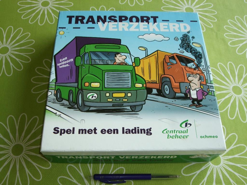 Transport verzekerd - relatiegeschenk Centraal beheer, Hobby en Vrije tijd, Gezelschapsspellen | Bordspellen, Een of twee spelers