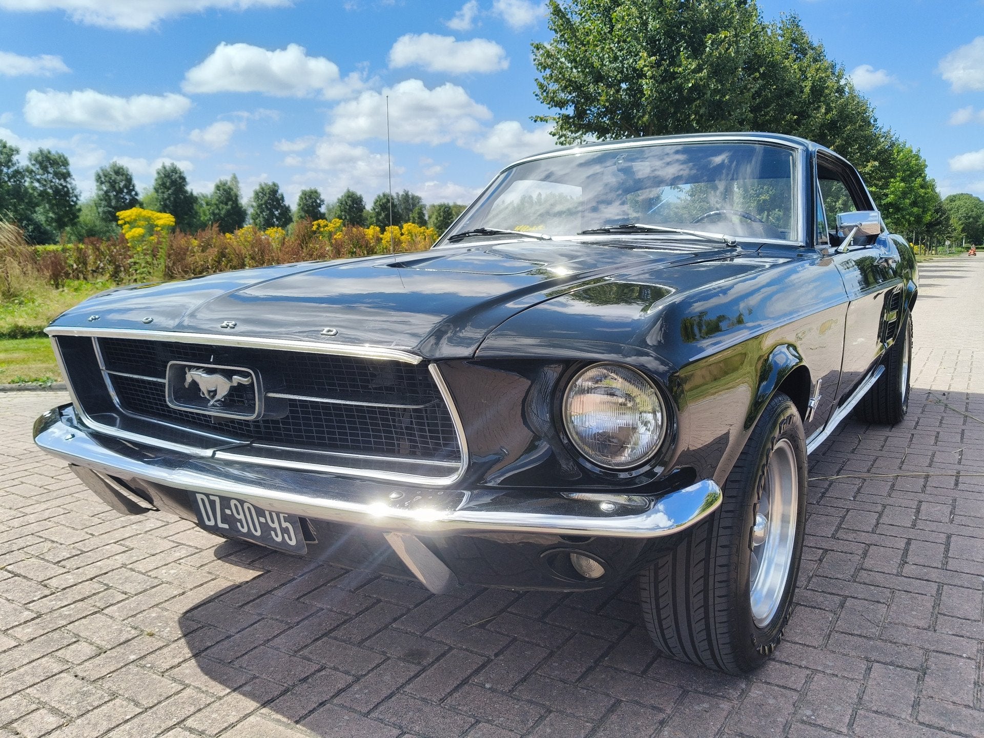 Ford Mustang HARDTOP 289 V8 COUPE C CODE! NL KENTEKEN, Auto's, Automaat, 5000 cc, Zwart, Origineel Nederlands