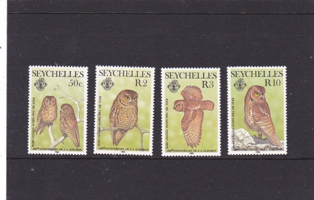 Vogels Uilen Seychellen 575/78 (636), Verzenden, Postfris, Dier of Natuur